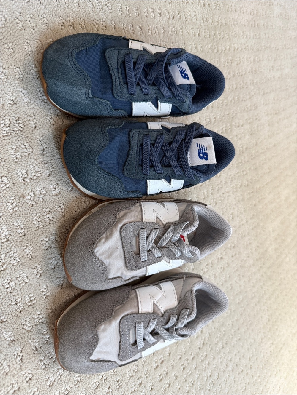 New Balance 237 Kids' Sneakers in Navy Blue and Gray 9.5 wide toddler